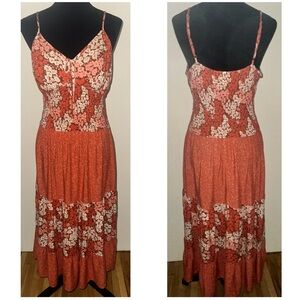 BOG Collective Floral Cottagecore Boho Empire Waist Maxi Dress - Size XL